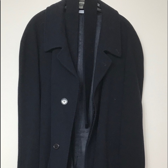 Long Coat Blazer Thick Wool Cashmere Made In Italy - Picture 3 of 4